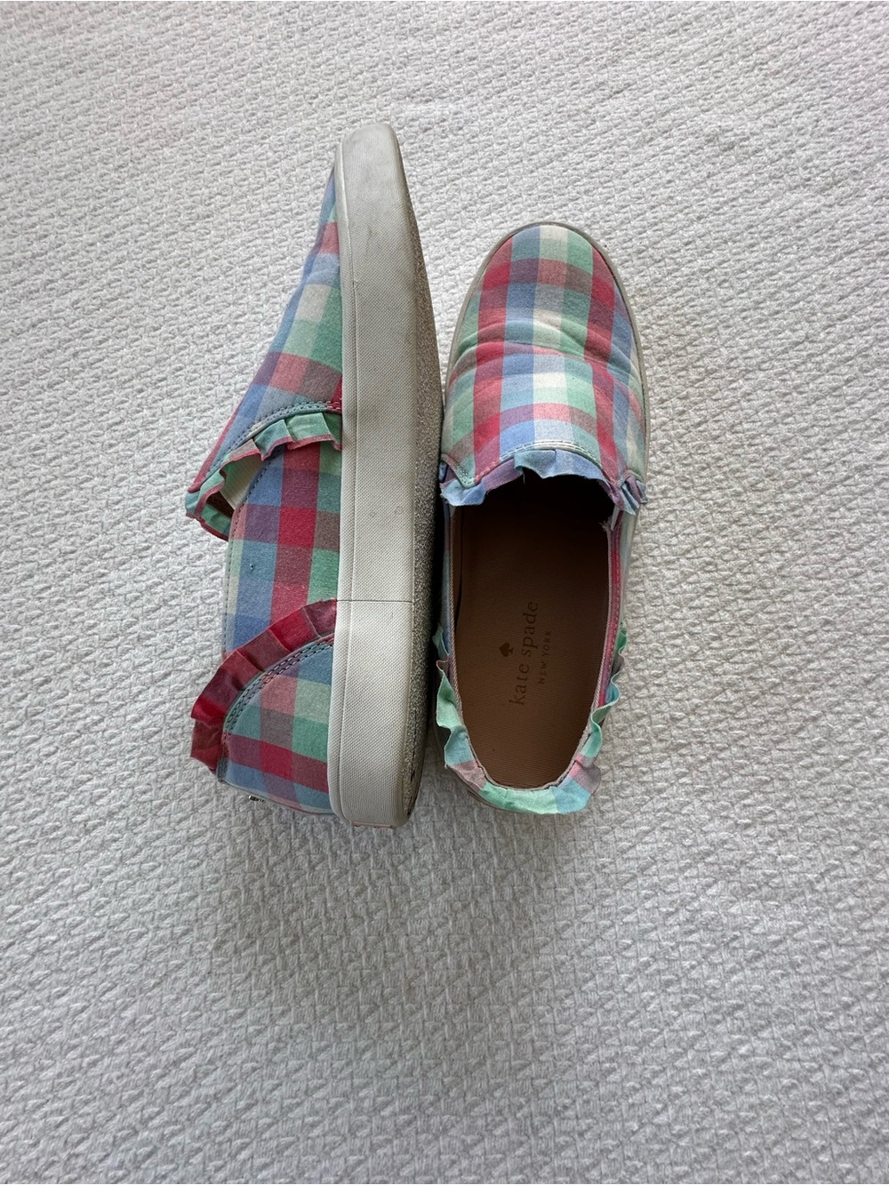 Kate Spade Plaid Sneakers Women’s Size 7.5